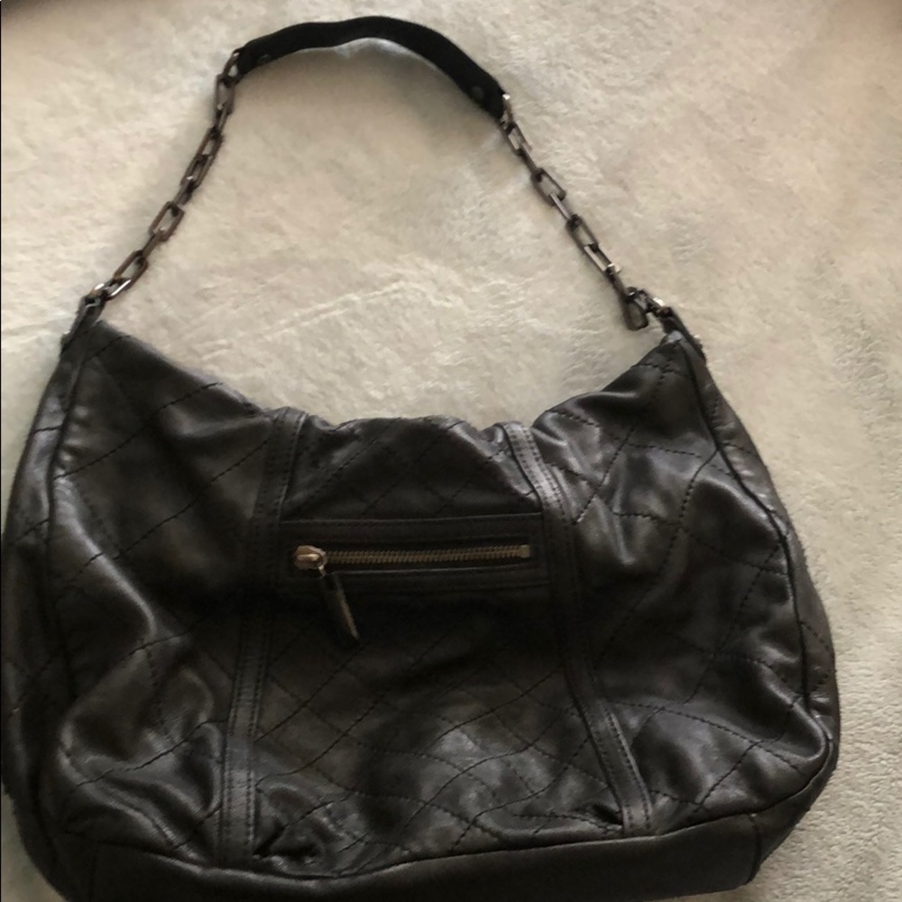 Black quilted leather Tory Burch purse